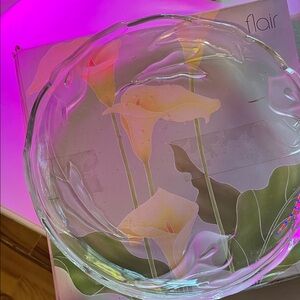 Mikasa Flair Glass Plate - Clear